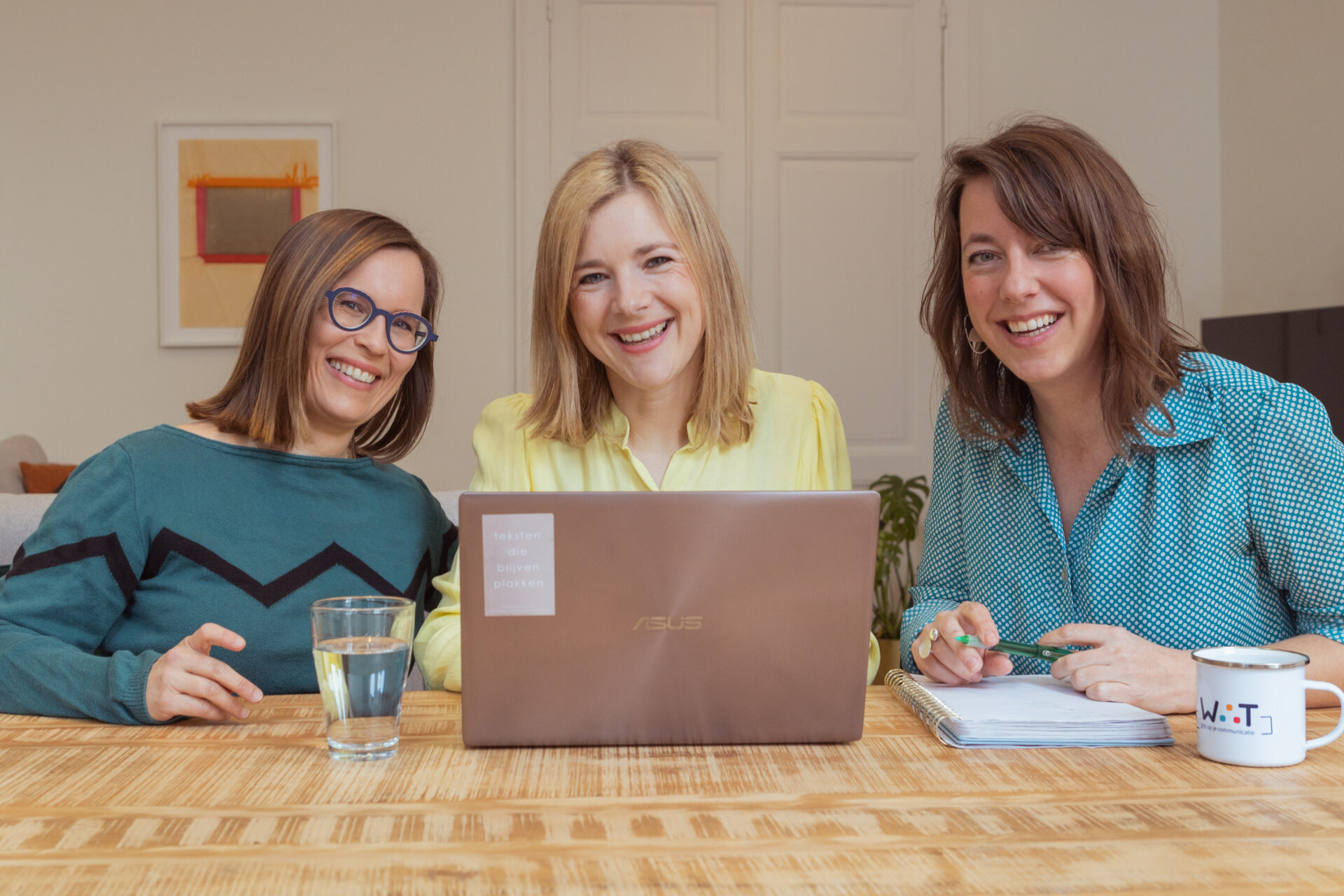 WAT team - freelancers Griet Rebry, Karlien De Vrieze en Linde Jacobs