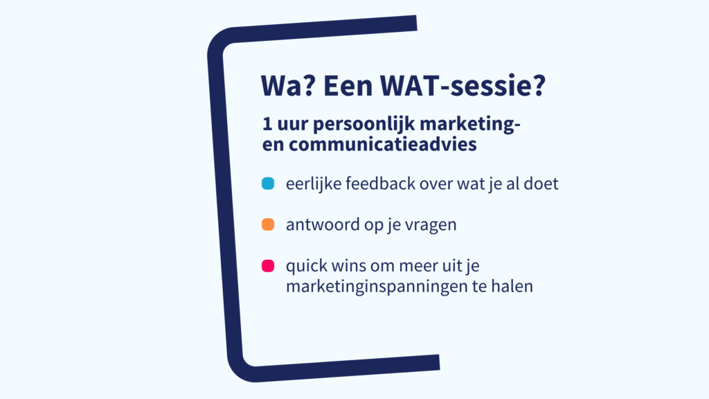 WAT-sessie in drie stappen