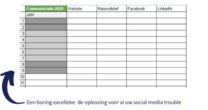 Een boring excelleke: de oplossing voor al uw social media trouble