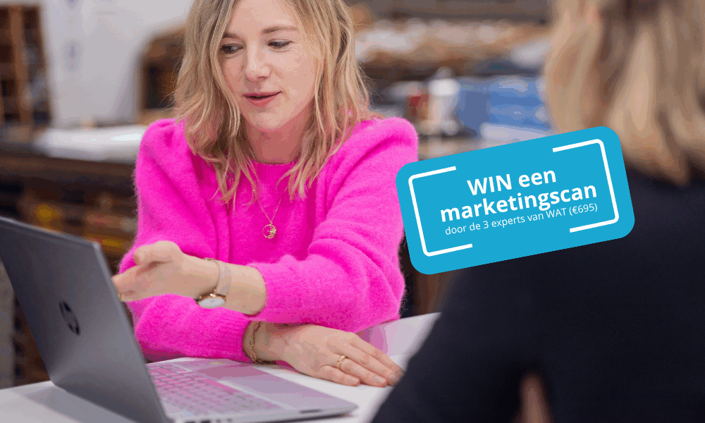 Karlien De Vrieze van WAT-Working Apart Together helpt een solo-ondernemer persoonlijk met marketing