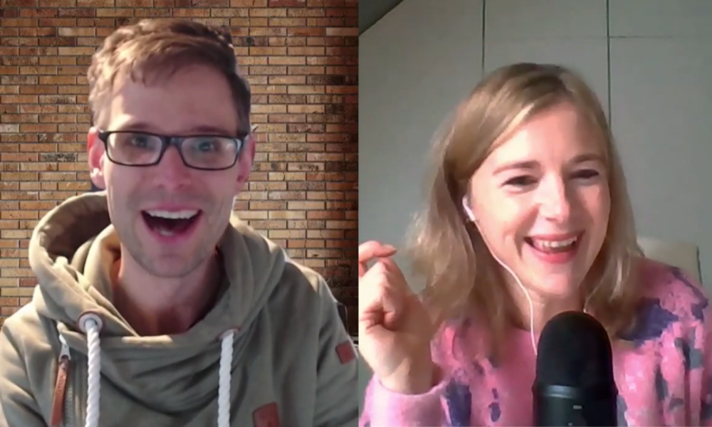 Toon Verlinden van Nerdland Festival in gesprek met Karlien De Vrieze van de podcast Working Apart Together.