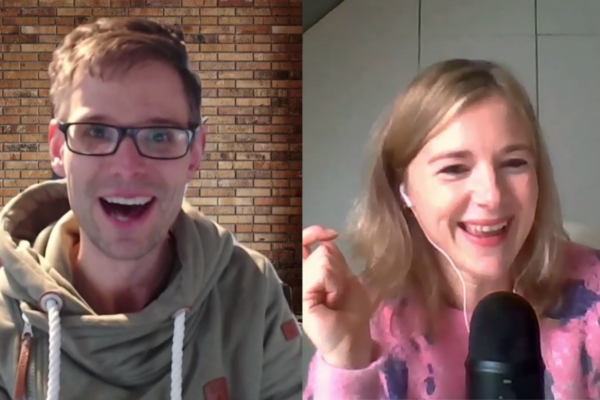 Toon Verlinden van Nerdland Festival in gesprek met Karlien De Vrieze van de podcast Working Apart Together.