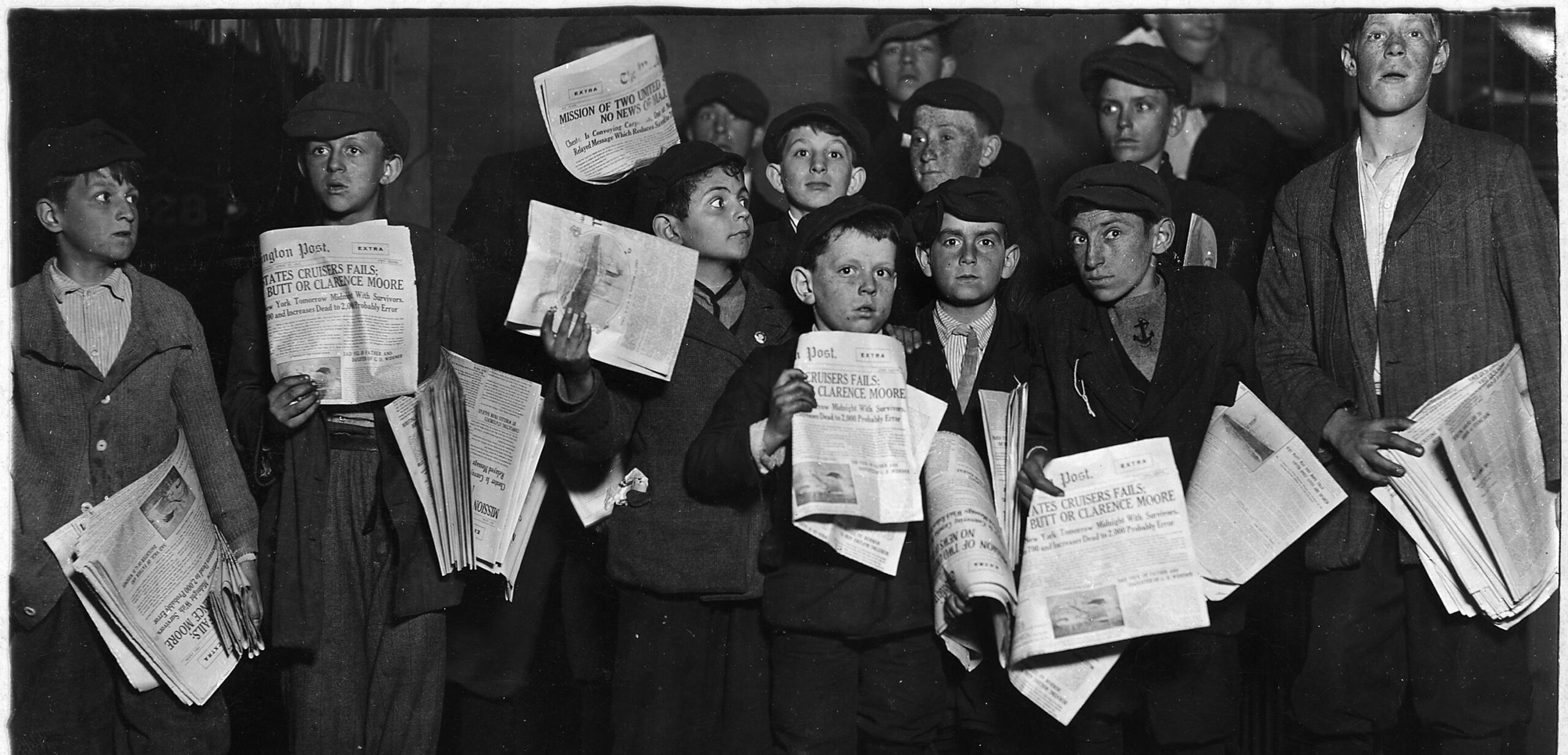 Krantenjongens anno 1912